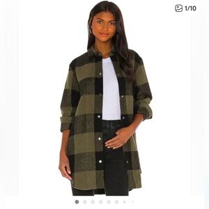BB Dakota plaid flannel jacket